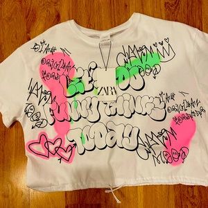 Zara girls t-shirt with Tag